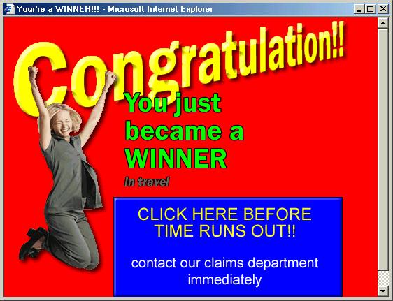 Your're a winner - Congratulation!