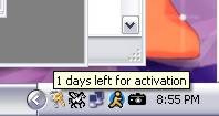 1 days left for activation